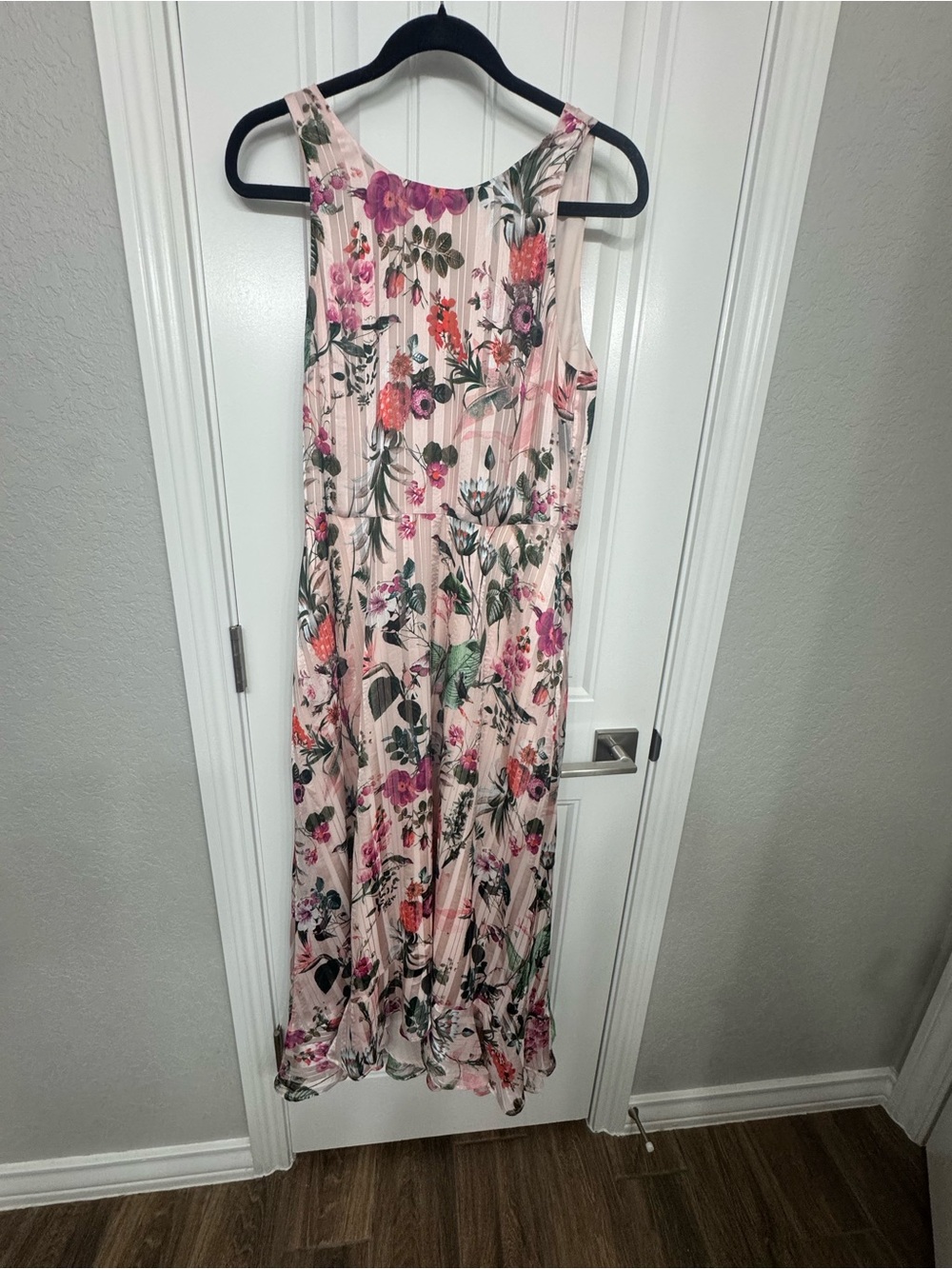 Banana Republic Pink Floral Maxi Dress